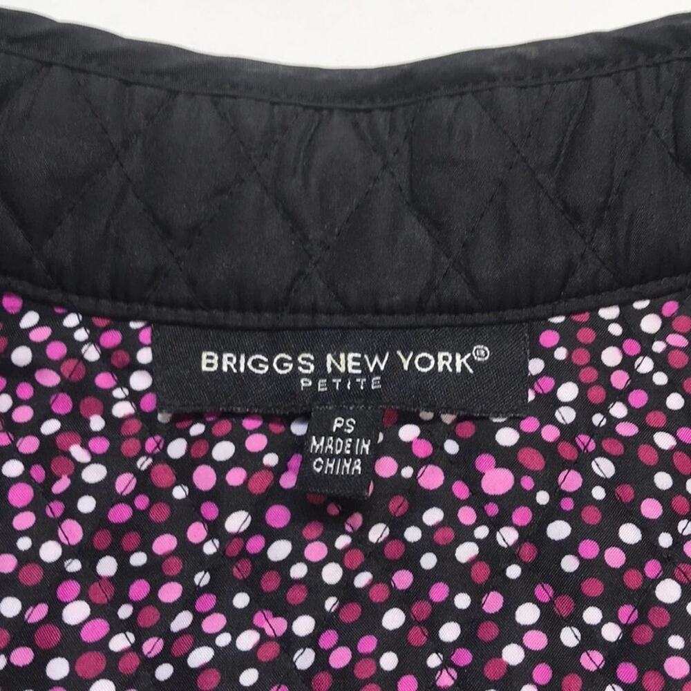 BRIGGS NEW YORK Womens PS Black Quilted Jacket - Picture 4 of 6